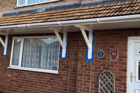 Porch canopy roof and guttering