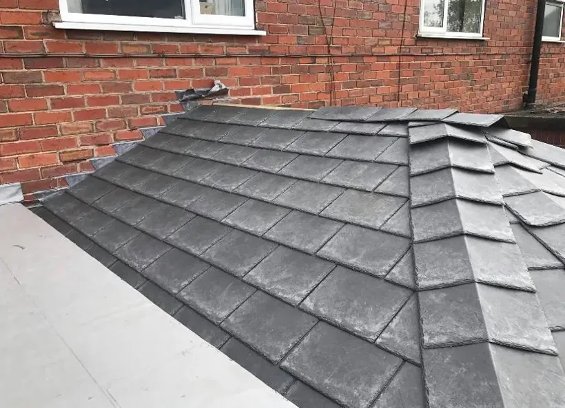Freshly tiled pitched roof completed by Prime Fix Roofcare
